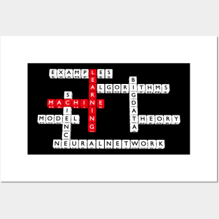 Machine learning crossword puzzle Posters and Art